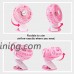 MoKo Mini USB Fan  Clip On Rotatable Table Fans Portable Battery Operated Rechargeable Desk Fans with 3 Fan Speed for Office  Travel  Camping  Fishing - Pink - B07BWD4BBZ